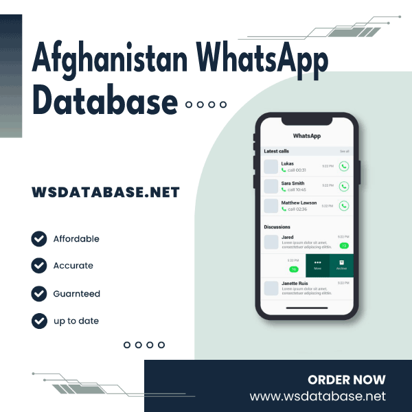 Afghanistan WhatsApp Number Data