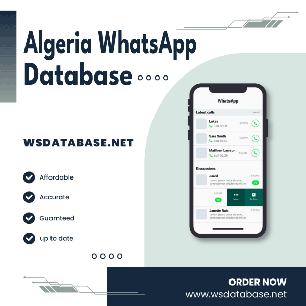 Algeria WhatsApp Number Data