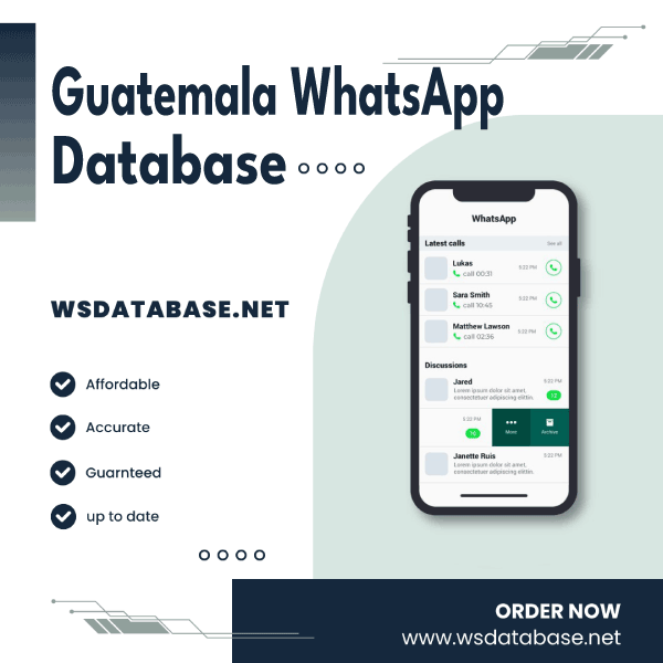 Guatemala WhatsApp Number Data