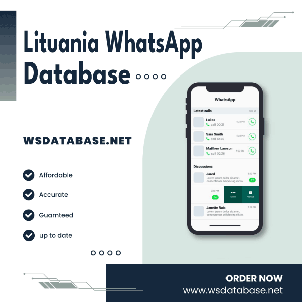 Lituania WhatsApp Number Data