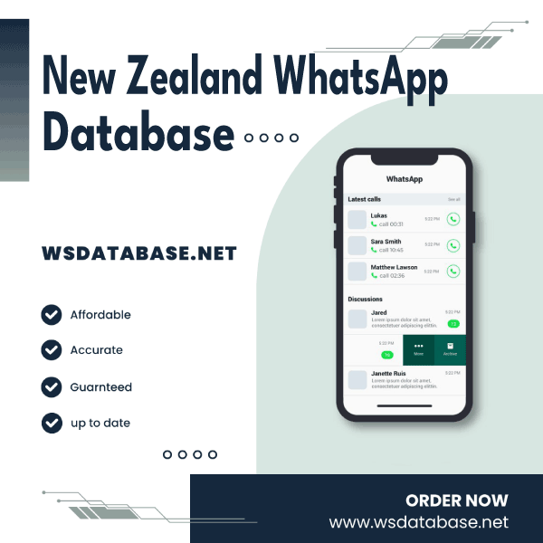 New Zealand WhatsApp Number Data