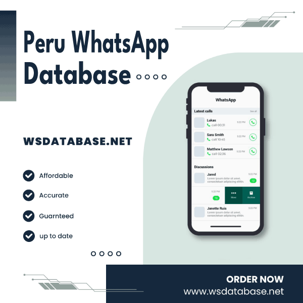 Peru WhatsApp Number Data