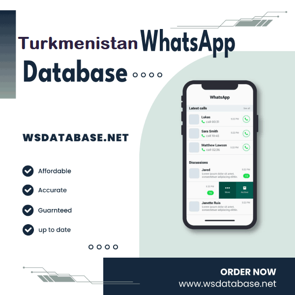 Turkmenistan WhatsApp Number Data