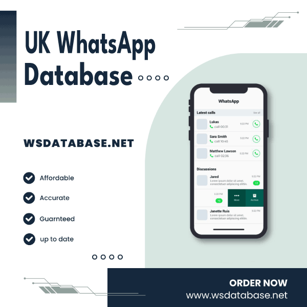 UK WhatsApp Number Data